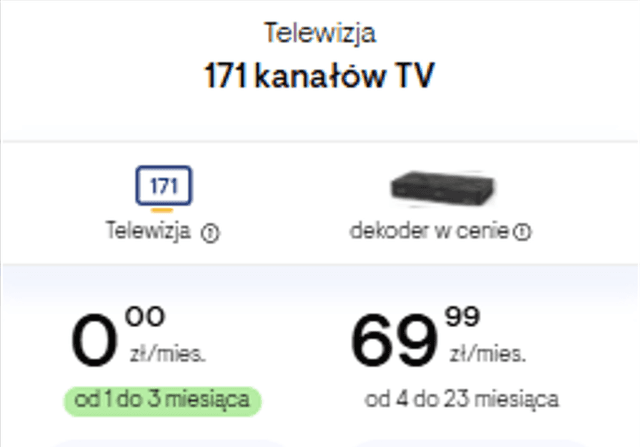 TV 171 kanałów