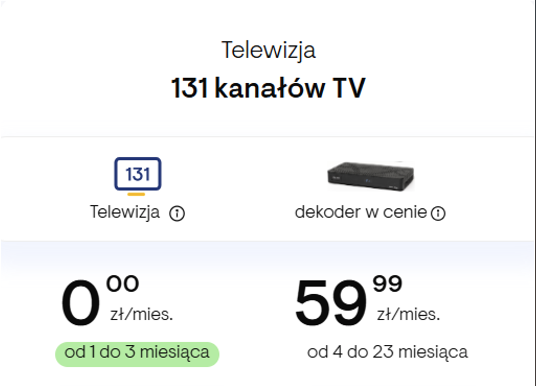 TV 131 kanałów